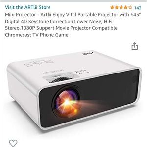 Used twice. Artlii projector